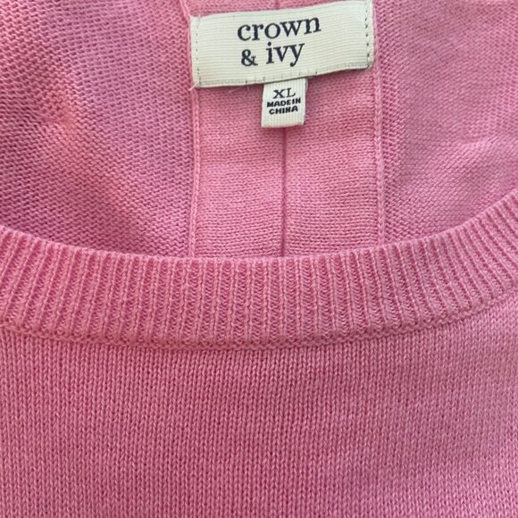 Crown and Ivy Pink Sweater - Picture 7 of 7